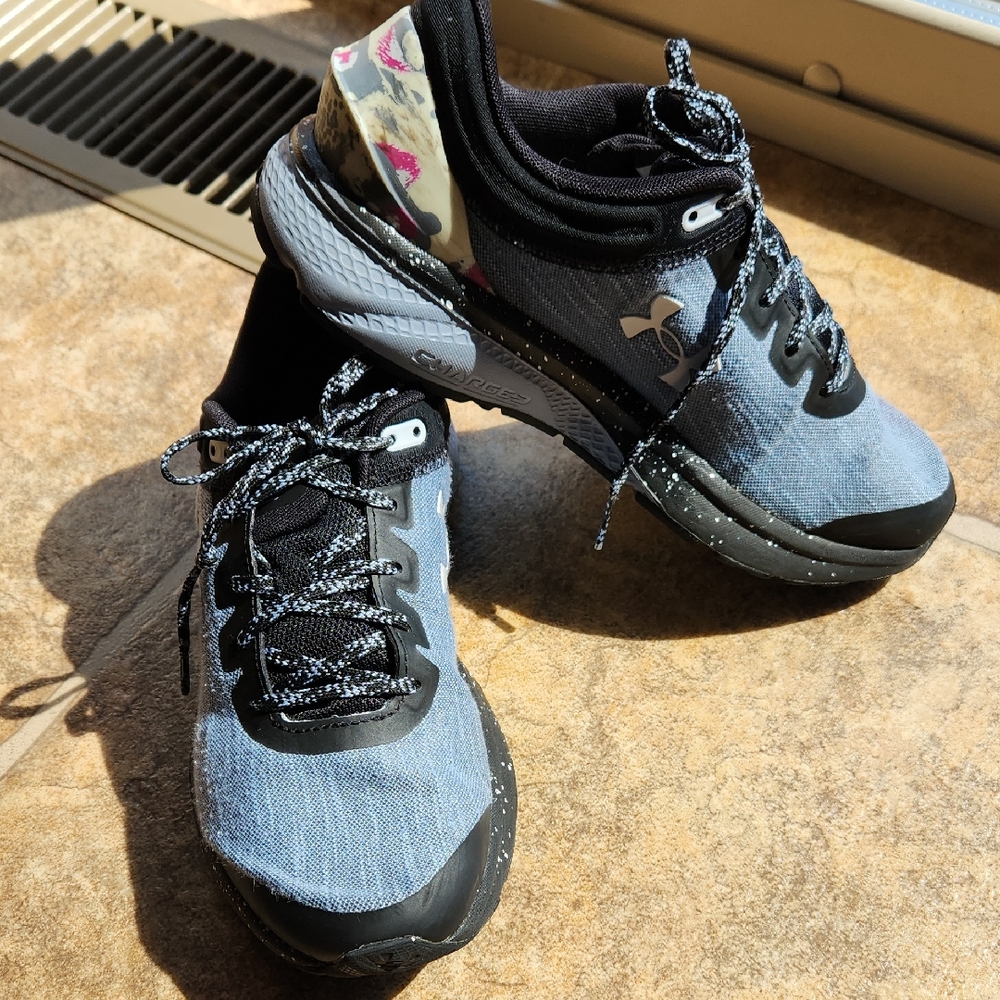 Under Armour Black and Blue Athletic Shoes